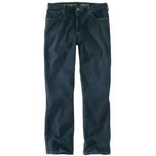 Carhartt Rugged Flex Relaxed Straight Jeans, blau, Größe 33 für Männer