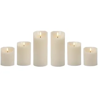 Marrakesch Orient & Mediterran Interior Marrakesch LED Kerze 7,5 cm 6 St. beige