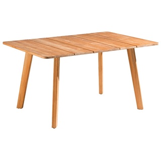 Tisch Nizza - 140 x 95 cm, Teak rustikal