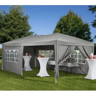 Konifera Faltpavillon 6 x 3 m Grau