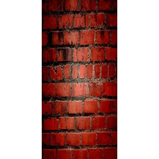PeelitStickit - Wand- oder Türtapete, Poster - Design: Rote Ziegelmauer - ID-036 VenDooMurBrick_36