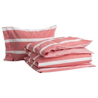 Bettwäsche GANT Bettwäsche(Decken- und Kissen separat erhältlich)OXFORD STRIPE, Gant, Satin, 1 teilig, mit Reißverschluss rot 1 St. x 155 cm x 200 cm