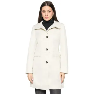 GIL BRET Sommermantel mit Stehkragen in Glacier White | 42