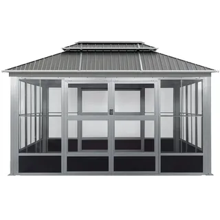 Sojag Pavillon Olan 3,11 x 2,91 m inkl. Moskitonetz Schwarz
