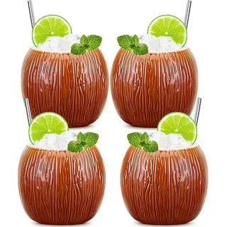 luxuskollektion Tiki-Becher 0,53 l Braun 4 St.