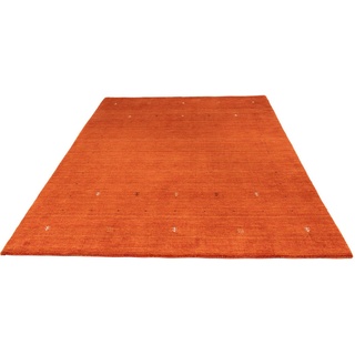 Wollteppich Gabbeh - Loribaft Softy - 243 x 171 cm - dunkelrot, morgenland, rechteckig, Höhe: 12 mm, Wohnzimmer, Einzelstück rot