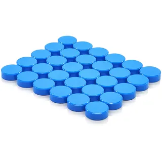 PYJLBX Magnete für Magnettafel, 30 Stück Magnete Stark Kühlschrankmagnete Mini Magneten Klein Magnete Kühlschrank Magnete Bunt Rund Magnet Stark Whiteboard Magnete, für Pinnwand Magnetwand, Blau