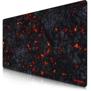 Titanwolf Gaming Mauspad, XXXL Speed Mousepad 1200 x 600 mm, Geschwindigkeit & Präzision, Lavamotiv