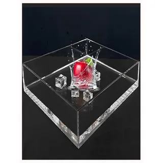 Acryl-Requisiten-Schießtablett, transparentes Acryl-Fototablett, Wassertank, Displaybox, Aufbewahrung, mehrere Größen (60 x 40 x 10 cm)