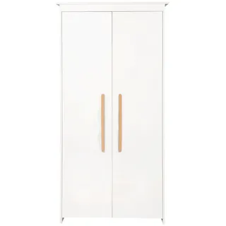 roba Kinderkleiderschrank Lilo 2-türig  Weiß Buche