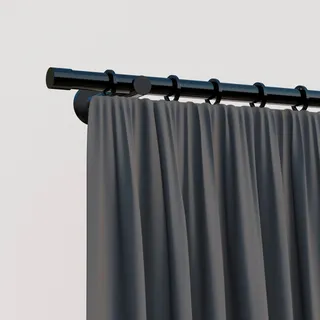 OTTO home Vorhangstange Tanbul 1-läufig Ø 16 mm 120 cm Schwarz