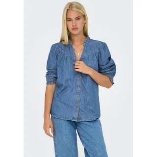 Only ONLRAYA Jeansbluse Blau M