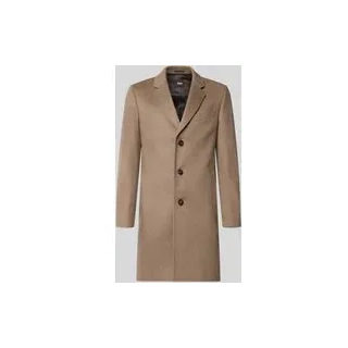 Slim Fit Mantel aus Woll-Kaschmir-Mix Modell 'H-Hyde-264', Beige, 46