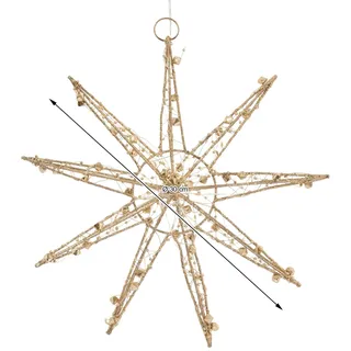 ECD Germany Weihnachtsstern 30 cm Gold