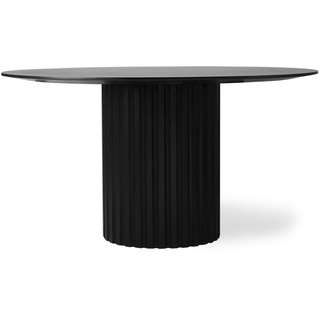 HKliving - Pillar Esstisch rund, Ø 140 cm, schwarz