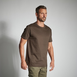 T-Shirt 100 strapazierfähig braun, BRAUN, S