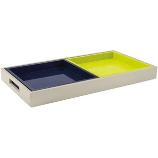 REMEMBER Tablett-Set Trias 3er-Set gel-blau