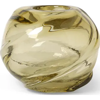 Ferm Living Water Swirl rund hellgelb