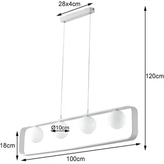 LUCE ambiente Mehrflammige Pendelleuchte Hängeleuchte Hängelampe Lampe I-ROXY-S4