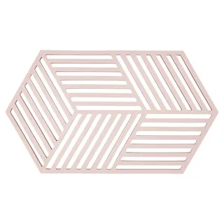 ZONE Denmark Hexagon Topfuntersetzer 24 cm, hellrosa