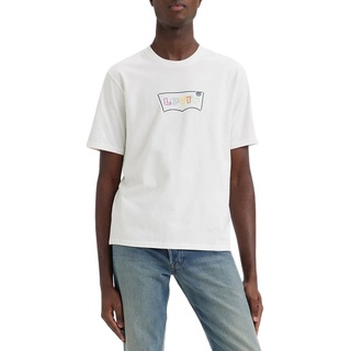Levi's Herren Ss Relaxed Fit Tee T-Shirt,Batwing Logo White+,XL