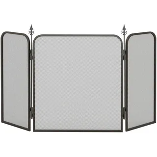 Homcom Kaminschutzgitter 96 x 56 cm Schwarz