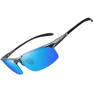 Bircenpro Klassisch Polarisiert Sonnenbrille für Herren: UV400 Schutz Sonnenbrillen Retro Ultraleicht Rahmenlos Brille für Fahren Angeln