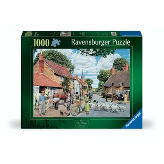 Ravensburger The Village Farrier 1000 Teile Puzzle - Trevor Mitchell Landschaft Szene, Dorfleben Nostalgie Puzzle für Erwachsene & Familien