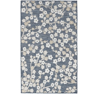 Blossom Teppich - Blau 100x160
