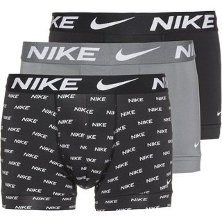 Nike DRI-FIT ESSENTIAL MICRO Unterhose Herren in nike logo print-cool grey-black, Größe S - bunt
