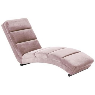 Ambia Home Relaxliege, Rosa, Metall, Textil, 1-Sitzer, 60x82x170 cm, Wohnzimmer, Sessel, Relaxliegen