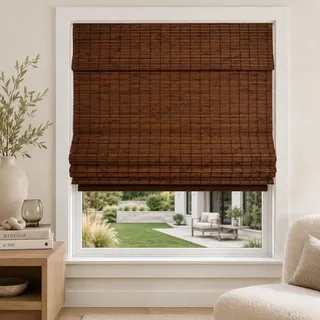 CHICOLOGY Jalousien, Raffrollo, Bambus, Terrasse, Jalousien, Fensterschirm, 86,4 cm B x 162,6 cm H, Elch (Verdunkelung)