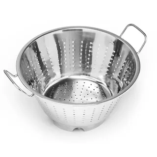 Forgast Sieb Edelstahl | ⌀32cm | Küchensieb | Nudelsieb | Seiher | Metallsieb | Edelstahlsiebe | Blanchiersieb | Salatsieb | Suppensieb | Passiersieb