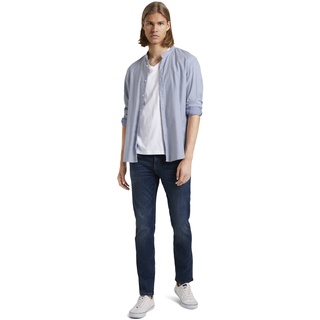 Tom Tailor Denim Herren Jeans Piers Super Slim Fit Used Mid Grau Tiefer Bund Reißverschluss W 29 L 32