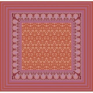 Bassetti MIRA Tischdecke aus 100% Baumwolle, Twill- Gewebe in der Farbe Rot R1, Maße: 110x110 cm - 9326088