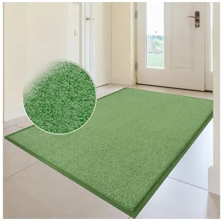 SKY Schmutzfangmatten Fußmatte SKY Color Grün, Erhältlich in 2 Größen, Sauberlaufmatte, rechteckig, Höhe: 3.9 mm, mit farblich abgestimmtem Gummirand grün 50 cm x 85 cm x 3.9 mm