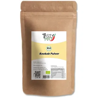 Tasty Pott Bio Baobab Pulver (2x1000g) Affenbrotbaumfrucht Smoothies Müsli