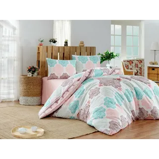 L'Essentiel Linge de Maison, Begonvilla- EPJ6143, Türkis, Bettdecken, 70% Baumwolle / 30% Polyester - Türkis