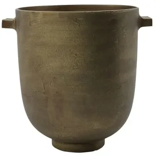 House Doctor Blumentopf Foem, Höhe 24 cm, ∅ 20 cm, Antikes Messing