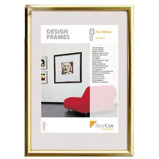 Kunststoff Bilderrahmen Design Frames gold, 50 x 70 cm
