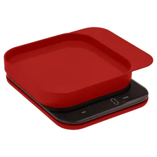 Rosti Küchenwaage, Mensura in Rot - (B)16,5 x (H)3,5 x (T)20,3 cm, | Gr.: onesize