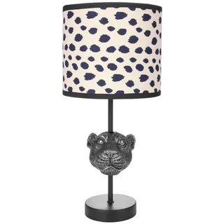 Tierkopf Tischlampe Leoparden Lampe Boho Tischlampe Tierfigur Animal Print
