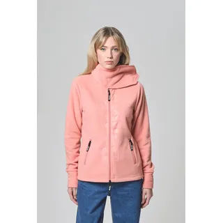 Fleecejacke BENCH. "FINISH", Damen, Gr. 42, orange (coral), Fleece, Obermaterial: 100% Polyester, unifarben, figurbetont, mit Daumenlöchern, Jacken Fleecejacke, mit Logodruck