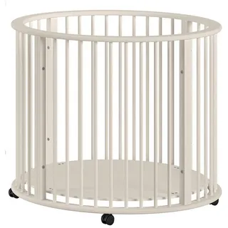 58 aufm Kessel LAUFGITTER rund Keira Buche Massivholz beige 3-fach höhenverstellbar | Gr.: onesize