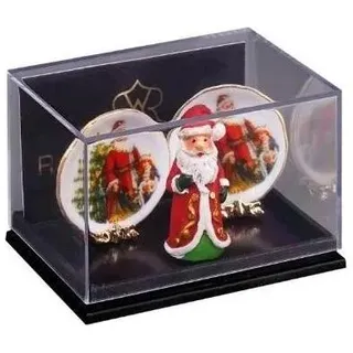 Reutter, Miniaturen, Kamindekoration Weihnachten "Weihnachtsmann" mit Figur und Wandteller