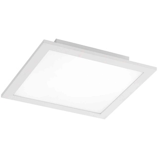 JUST LIGHT LED Deckenleuchte LOLA-SMART FLAT, 1-flammig, 30 x 30 cm, Weiß, Anpassung der Farbtemperatur, Dimmfunktion, RGB-Farbwechsel, LED fest integriert, Neutralweiß, Warmweiß, mit Fernbedienung, App-Steuerung, LED Deckenlampe weiß