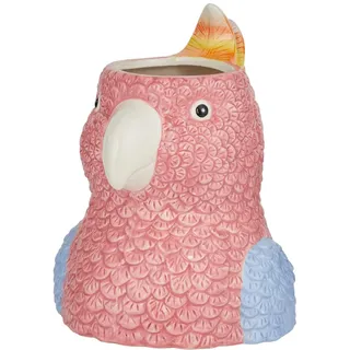 BUTLERS Vase in Papageienform B 17 x T 18 x H 22 cm Dolomit - LORA - Deko-Vase für den Esstisch - Wohnzimmer-Dekoration