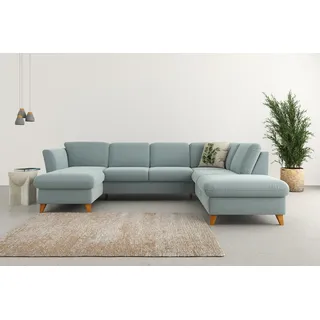 Home Affaire Wohnlandschaft Polyester U-Form 3-Sitzer Blau
