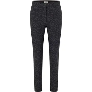 Tchibo - Bedruckte Bengalin-Hose - Damen - Gr. 46 - schwarz/print