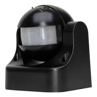 Kopp 821915015 INFRAcontrol R 180°, Bewegungsmelder, 3-Draht Gerät, Farbe: schwarz